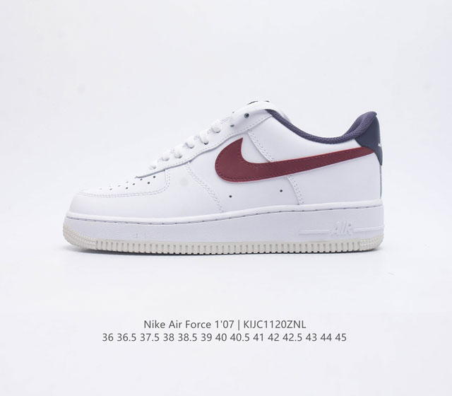 耐克 Nike Air Force 1 07 Low 运动板鞋空军一号 Af1 原楦头原纸板 打造纯正空军版型 专注外贸渠道 全掌内置蜂窝气垫 原盒配件 原厂中