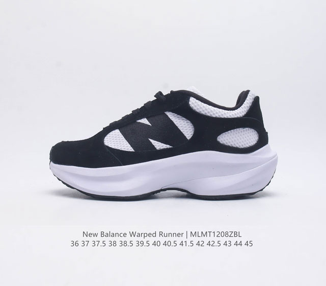 椰香扑鼻new Balance Warped Runner新款老爹鞋 厚底增高休闲复古运动跑步鞋 Beam大底提供足步弓支撑 解构皮革 用猪巴革拼接透气网眼 后