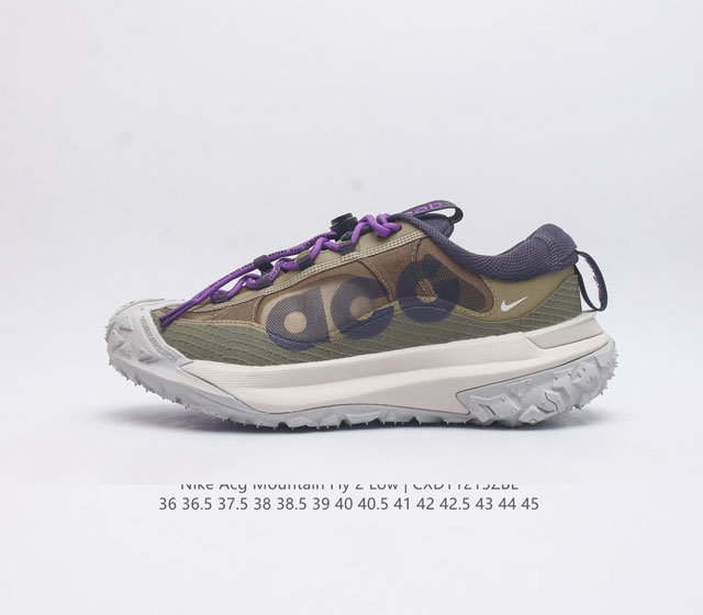 公司级 耐克 Nike Acg Mountain Fly 2 Low耐克户外登山鞋 山脉2代徒步跑鞋 男女运动鞋 采用匠心设计 打造耐穿迅疾风格 让你在沙漠 峡