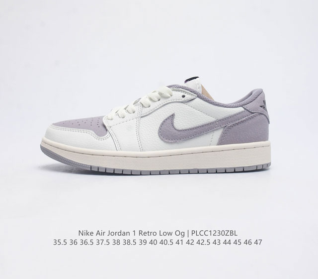 耐克 乔丹air Jordan 1 Low Aj1 乔1 乔丹1代aj1 低帮复古文化休闲运动篮球鞋 从1985 年面世的元年款汲取设计灵感 采用简洁大方的经典