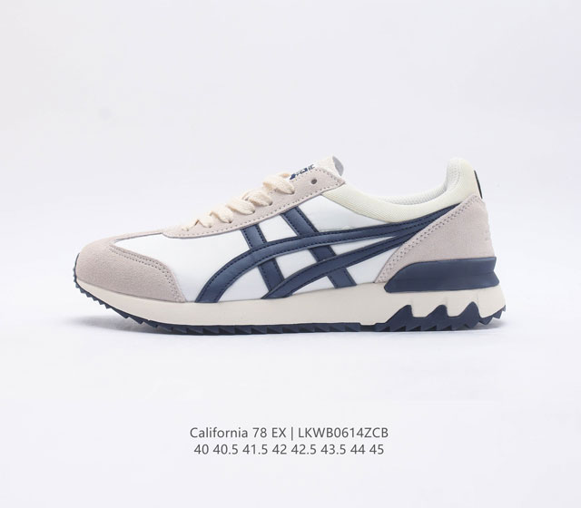 Onitsuka Tiger 鬼塚虎 经典款california 78 Ex 男士复古慢跑鞋运动休闲鞋厚底复古减震慢跑鞋 Onitsuka Tiger Cali