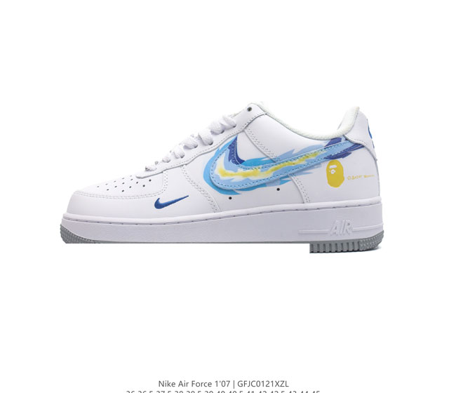 公司级 Af1耐克 Nike Air Force 1 07 Low 空军一号 2024年新款 印花 厚底增高百搭运动板鞋 原楦头原纸板 打造纯正空军版型 专注外