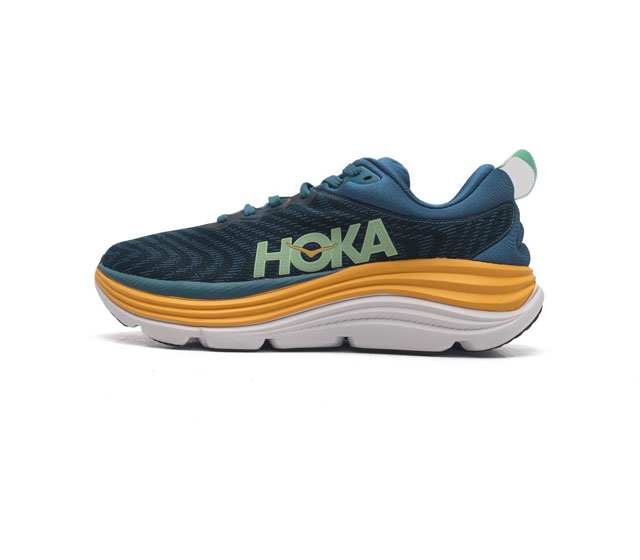 公司级hoka One M Gaviota 5减震防滑耐磨低帮跑步鞋 采用全新泡棉中底与高耐磨橡胶大底 集轻盈 舒适 缓震 稳定 抓地力于一身 轻松应付各种户外