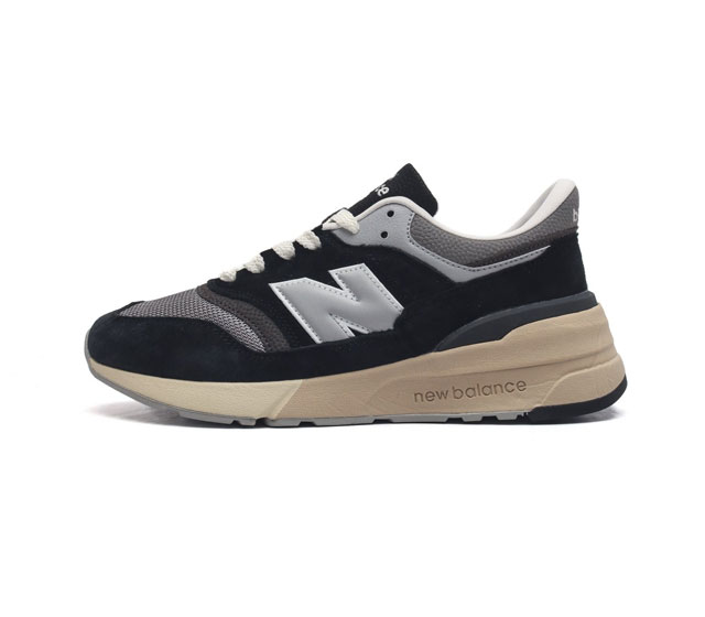 新百伦 New Balance Nb官方男女鞋997系列 时尚舒适休闲运动鞋男女款休闲复古鞋 拼接鞋面 具有良好的强度 弹性特点 舒适耐磨 与织物拼接 全面提升