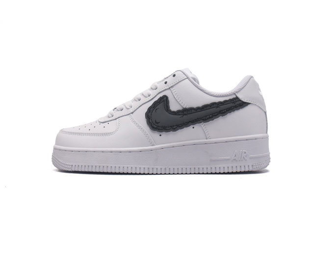 耐克 Nike Air Force 1 07 空军一号 Af 1 低帮厚底增高百搭休闲运动板鞋 柔软 弹性十足的缓震性能和出色的中底设计 横跨复古与现代的外型结