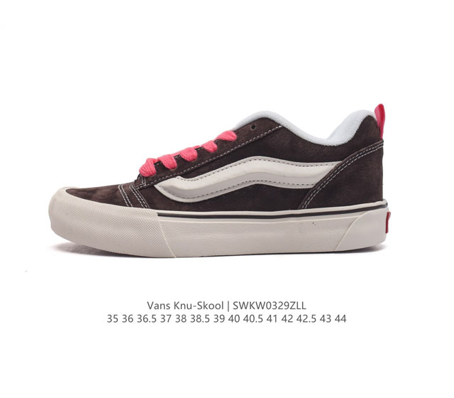 万斯 Vans Knu-Skool Vr3 Lx 面包鞋 坎普尔 茱利安系列低帮复古硫化休闲运动板鞋 肥胖版大logo 要说整个2023年最为热门的鞋型之一 面