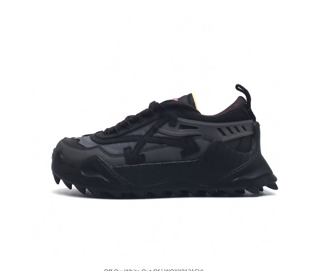 公司级off-White C O Odsy-1000 Sneakers 登山靴 萃取灵感集合ow所有标志logo溶于鞋中极具辨识度 复古感爆棚原版网眼布双拼牛皮