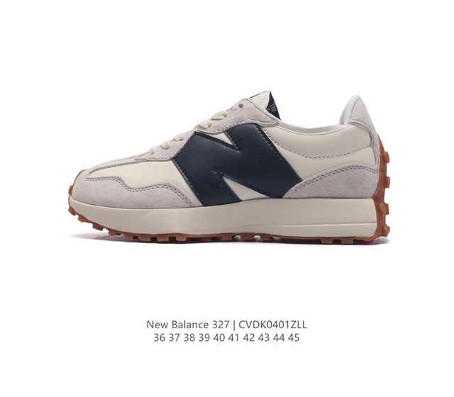 真标 Nb 新百伦 New Balance 327系列复古休闲运动慢跑鞋时尚男女运动鞋 以更纯粹的复古风格设计打造的全新造型 侧身还以解构设计 将 N 字标志以