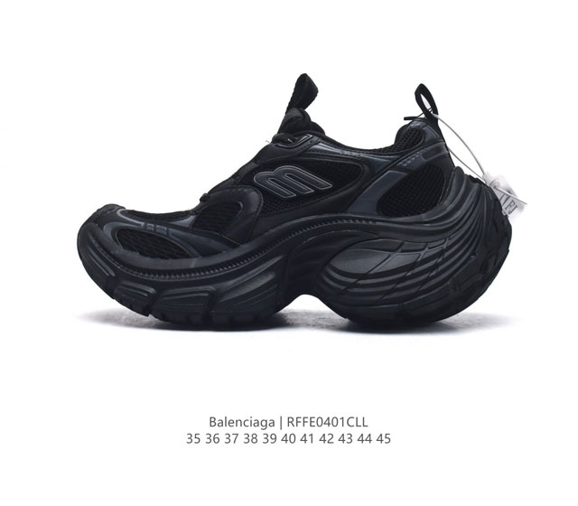 公司级balenciaga Cargo Sneaker 巴黎世家十一代圆头系带运动跑步鞋 舒适百搭低帮生活休闲鞋老爹鞋 全套原纸板楦头开发 最原汁原味的灵魂版型