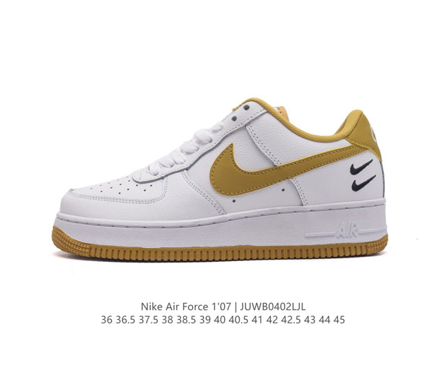 耐克 Nike Air Force 1 '07 Low 空军一号含气垫 低帮百搭厚底增高休闲运动板鞋 柔软 弹性十足的缓震性能和出色的中底设计 横跨复古与现代的