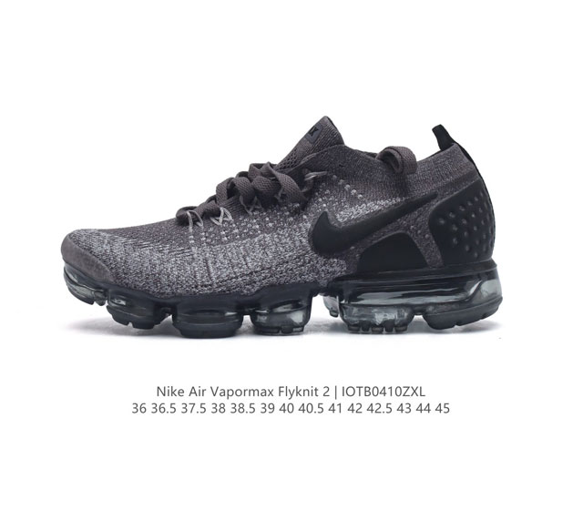 耐克 Nike Air Vapormax Flyknit 2二代全掌大气垫男女子运动鞋蒸汽跑鞋网面透气新款潮流百搭缓震慢跑鞋。Nike Air Vapormax