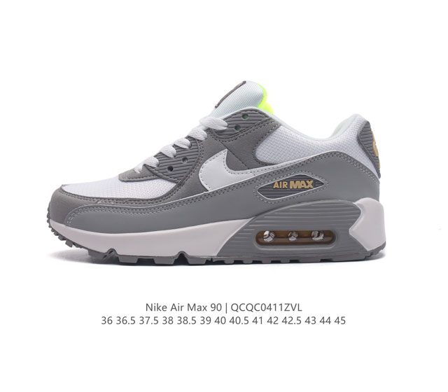 Nike耐克运动鞋 Air Max 90 健身运动跑鞋休闲鞋 复古风十足！Air Max 90 作为 Nike 旗下最经典的鞋型之一，凭借着百搭的造型，获得众多