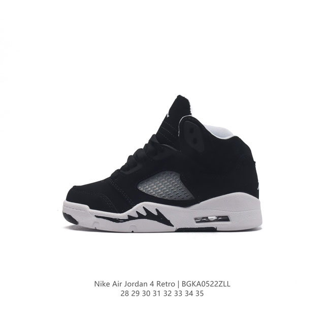 童鞋 耐克 Nike Air Jordan 5 Retro 中帮 乔丹之子 Aj5 乔丹5代 Aj5 乔5 乔丹5 中邦 乔丹篮球运动鞋 儿童复古休闲文化篮球鞋