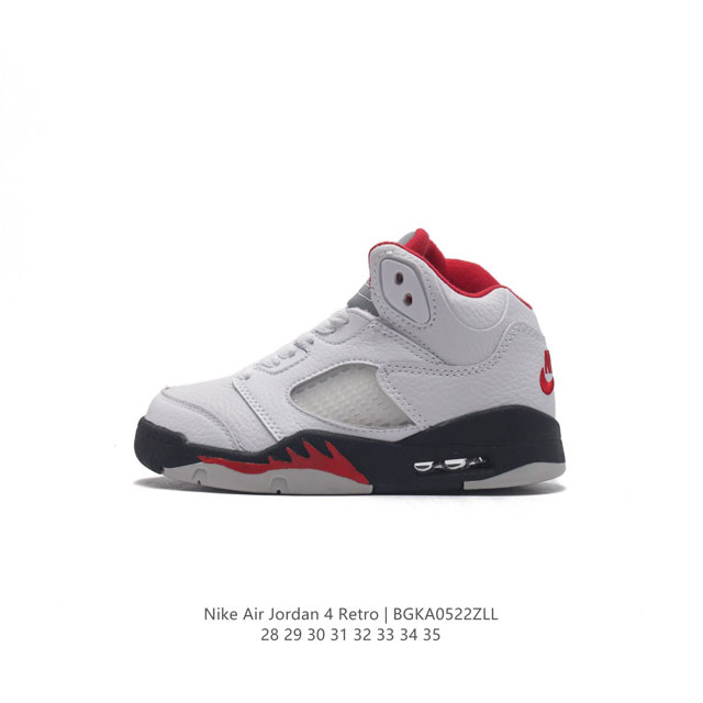 童鞋 耐克 Nike Air Jordan 5 Retro 中帮 乔丹之子 Aj5 乔丹5代 Aj5 乔5 乔丹5 中邦 乔丹篮球运动鞋 儿童复古休闲文化篮球鞋